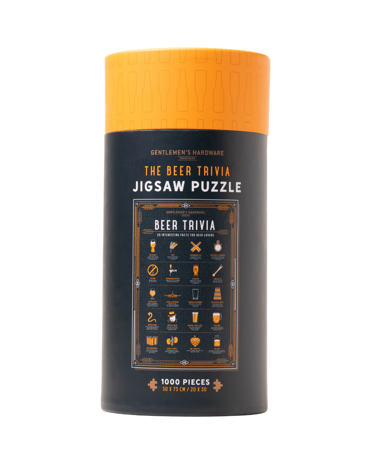 Interactieve puzzel voor groepsplezier of ontspanning in je eentje, met interessante bierweetjes.