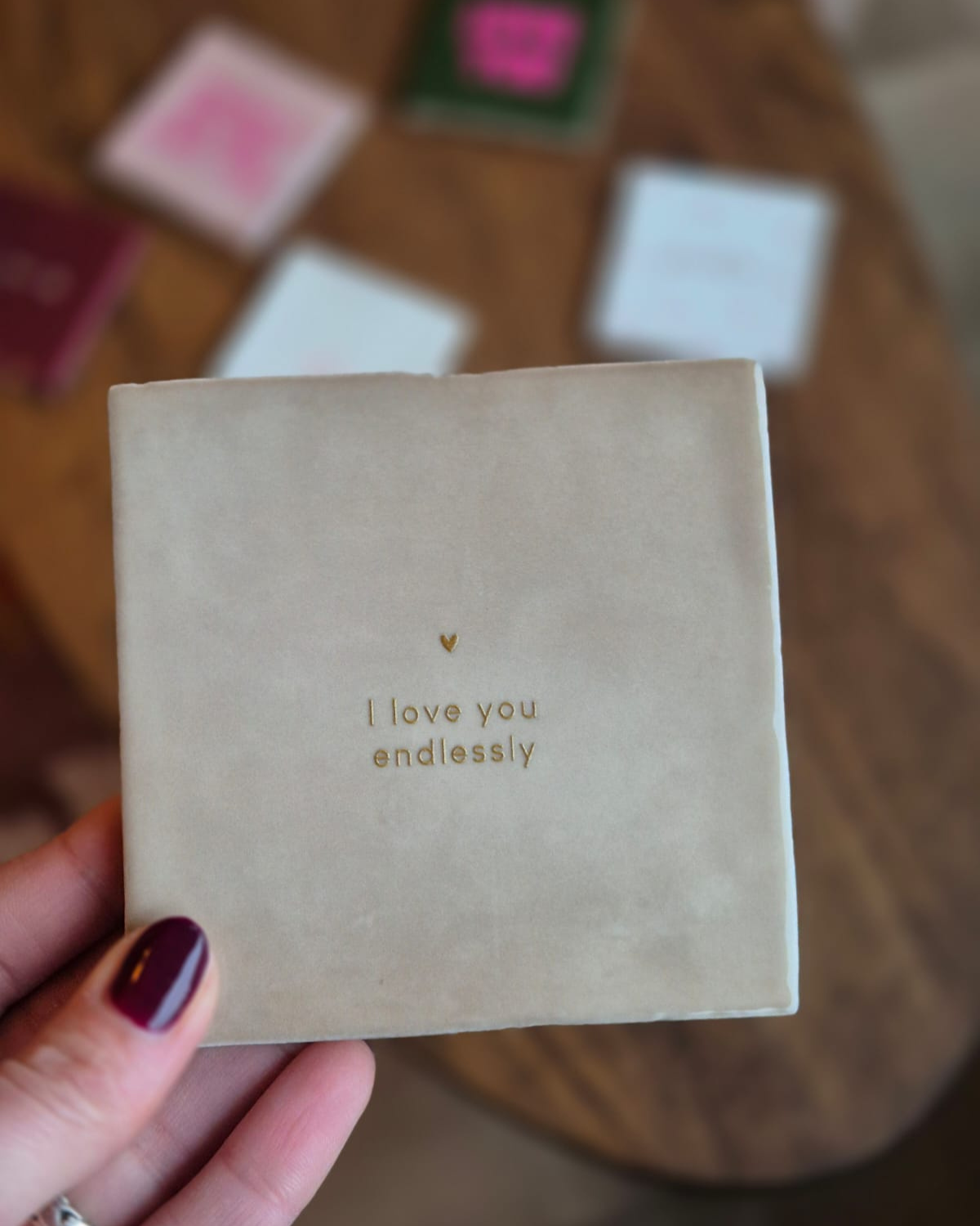 Tegeltje I love you endlessly