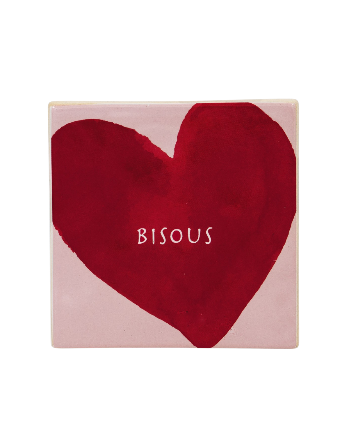 And Nook Tegeltje Keramiek – Bisous Hart Woonaccessoire
