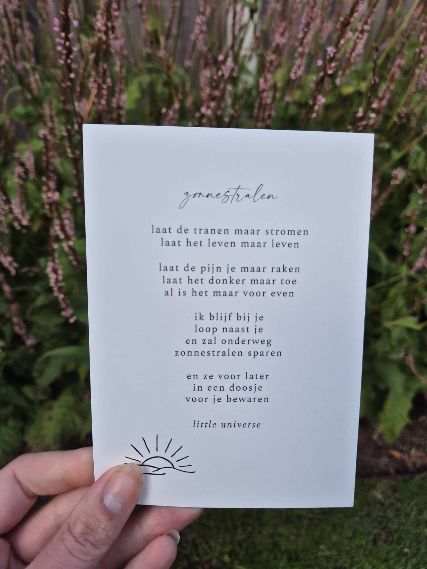 Bundel met 7 gedichtenkaartjes