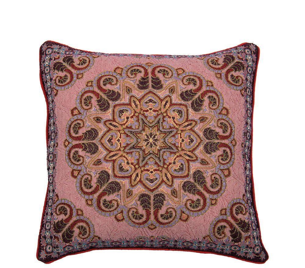 Jacquard kussen Caress van Imbarro, handgemaakt woonaccessoire met elegante geweven patronen en zachte, luxe uitstraling.