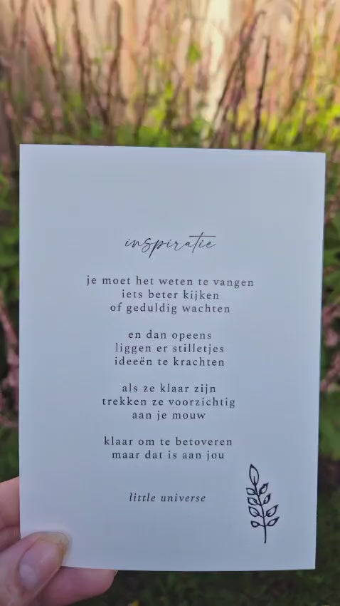 Bundel met 7 gedichtenkaartjes