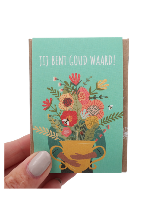Zaadbommetjes Gift box mini - Jij bent goud waard