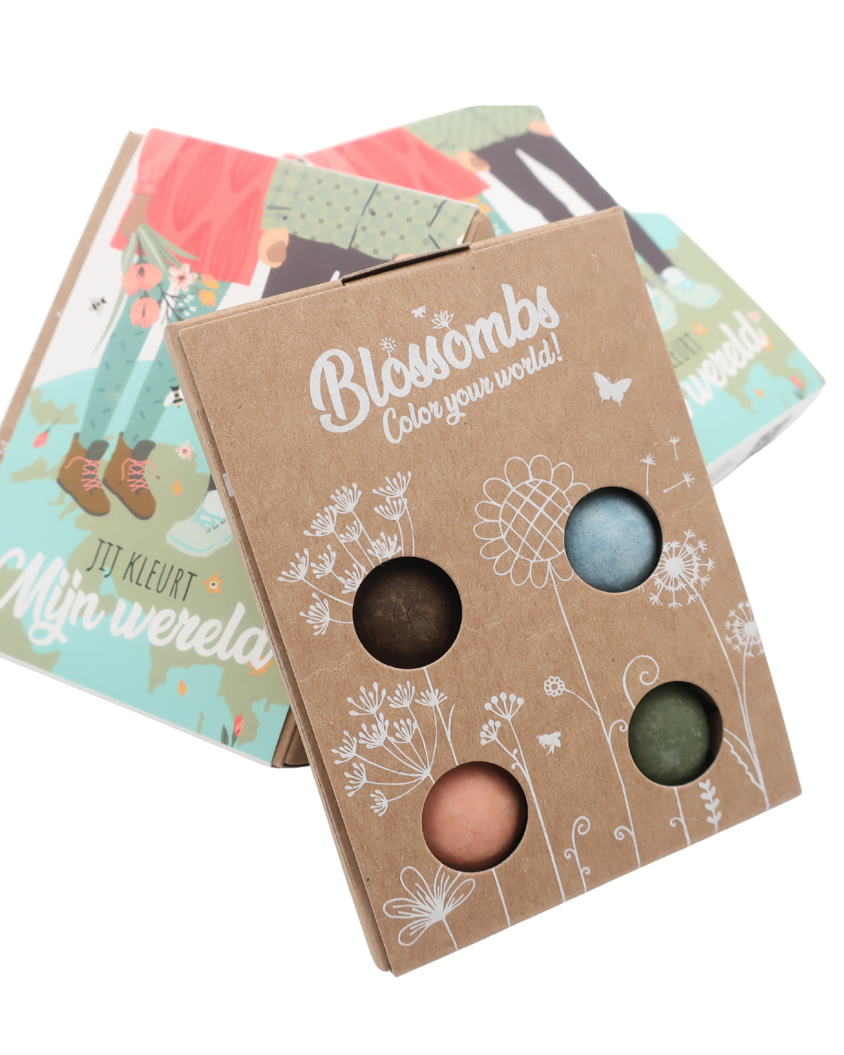 Zaadbommetjes Gift box mini - Jij kleurt mijn wereld