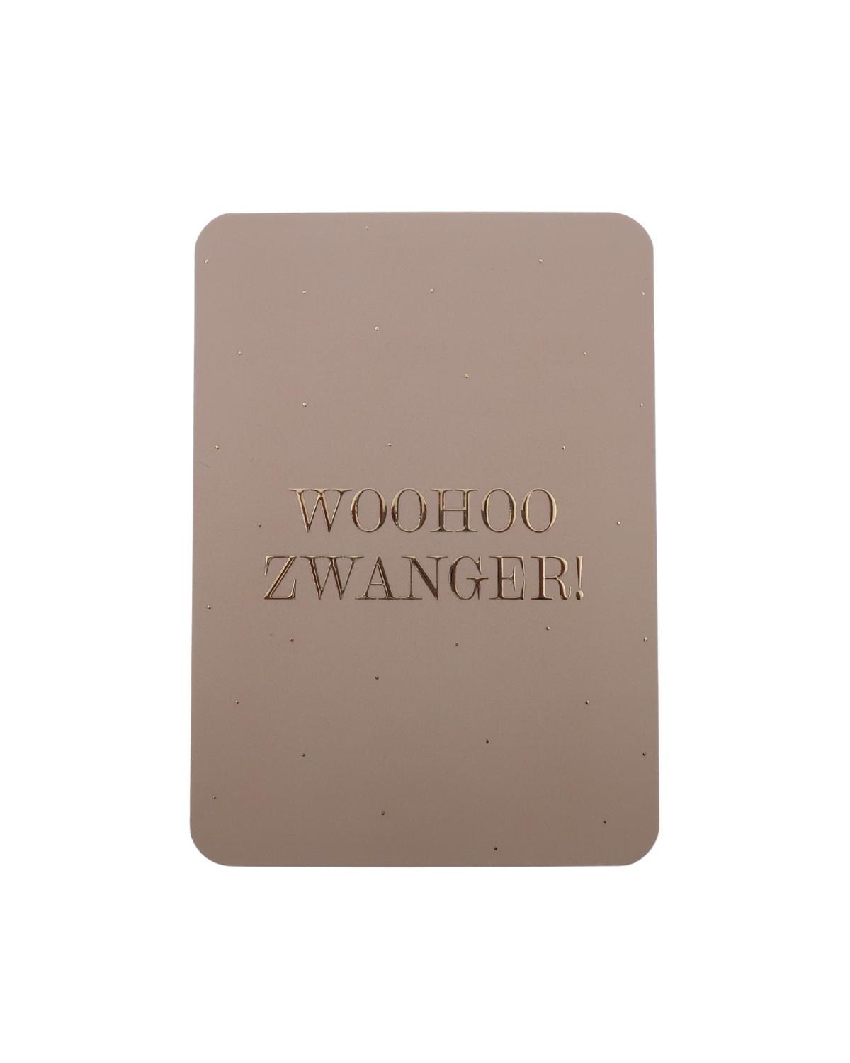 Kaart 'Woohoo zwanger´
