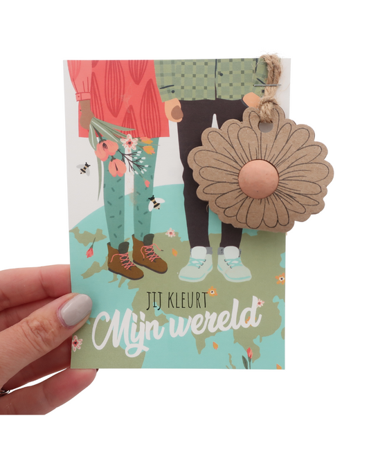 Kaart Jij kleurt mijn wereld